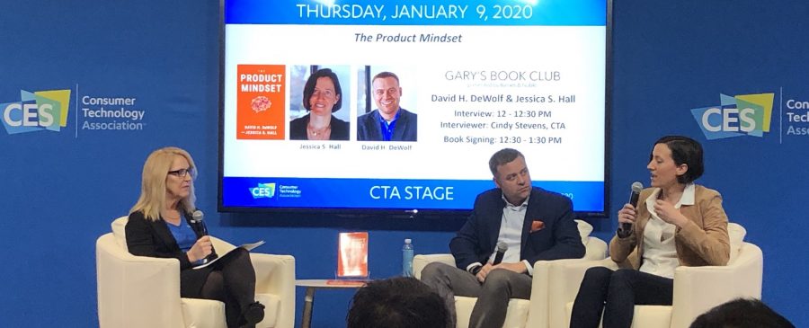 David and Jessica introduced The Product Mindset at CES in Las Vegas. The book was a #1 best seller in Gary’s Book Club.